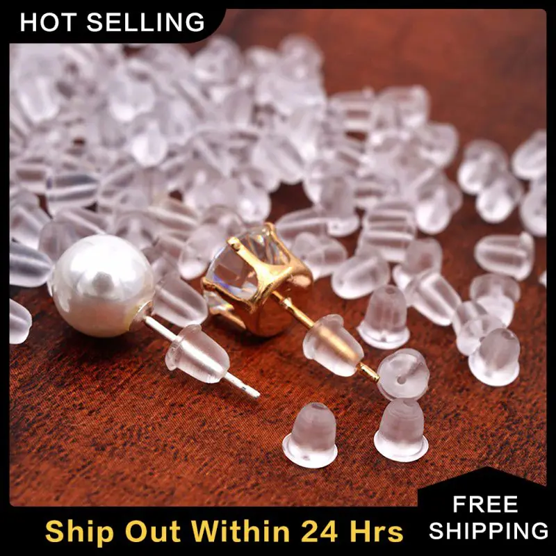 Silicone Transparent Universal Ear Plug Earring Accessories Soft Jewelry Earring Settings Серьги Tool