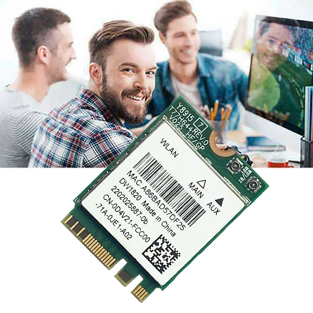 A46U DW1820 QCNFA344A Wireless Network Card 2.4G+5G Dual-Band Gigabit Bluetooth 4.1 NGFF Network Card Supports 802.11AC