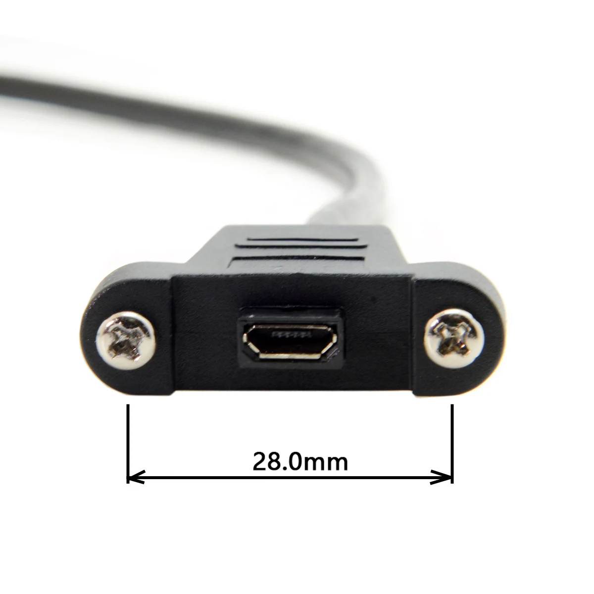 Chenyang 3M 5M Panel Mount Type Mini Usb 5Pin Man-vrouw Extension Adapter Kabel Met Schroeven