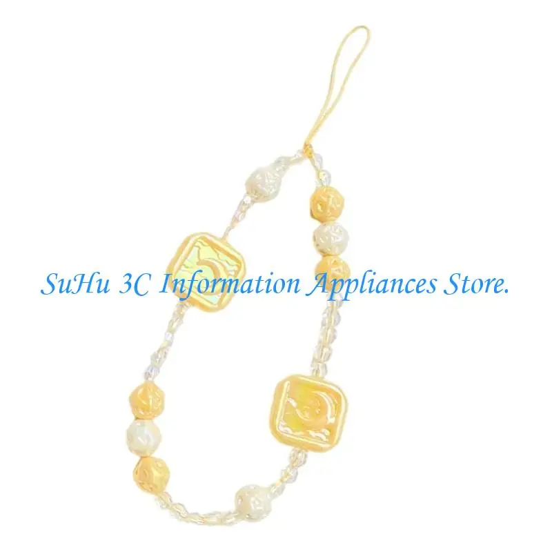 J0MB COLLULFIL BEADS سلسلة الهاتف المحمولة الهاتف المحمول للنساء مجوهرات الأشرطة المضادة