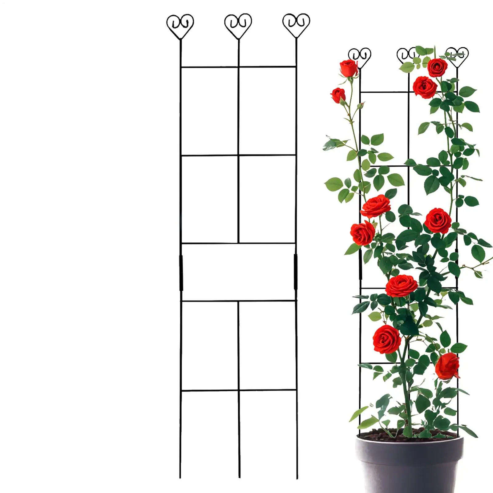 

Indoor Potted Climbing Plant Trellis Metal Stakes Support Flower Trellis For Climbing Plants Outdoor For Garden Vine Ivy Rose