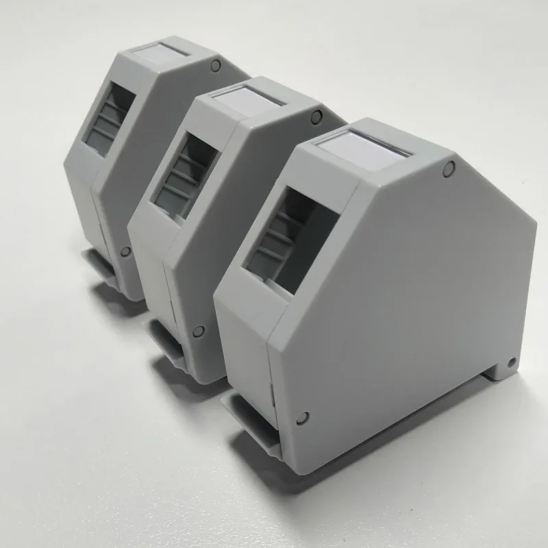 Rj45 keystone jack para módulo de rotulagem campo terra primavera ip20 à prova de poeira portátil caixa titular habitação adaptador de montagem em trilho din