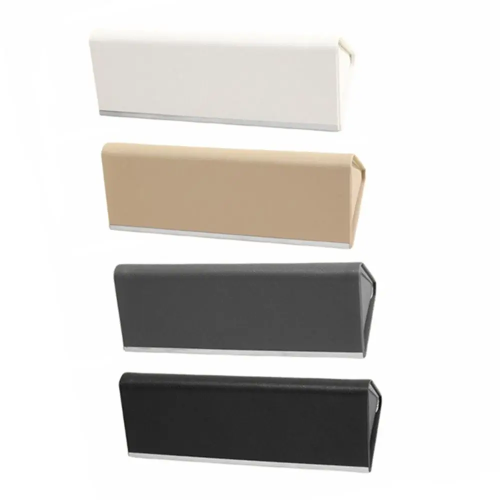 حافظة واقية للنظارات بإبزيم مغناطيسي، سعة كبيرة من جلد البولي يوريثان، واقي نظارات صلب متين يتدفقون بالداخل