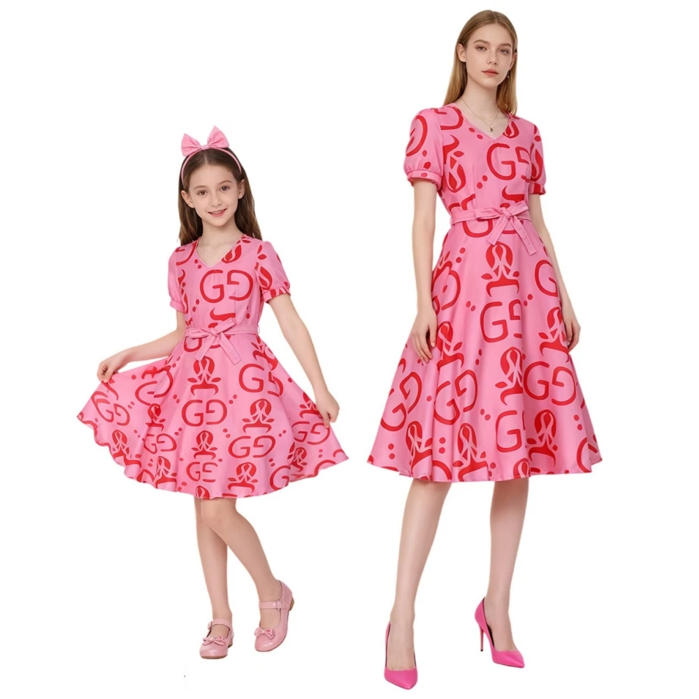 

ZPD Fru Fru Pink Dress Cosplay Costume Zootap Women Kids Anime Rise of the Non Mammalians Halloween Party Outfit Christmas Gift