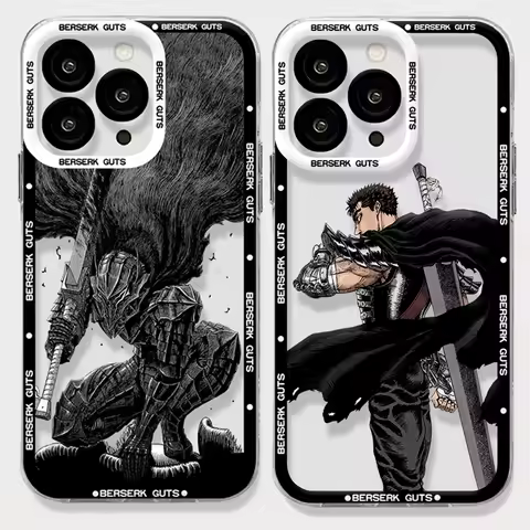 Anime Berserk Guts Phone Case For Samsung Galaxy S24 S23 S22 Ultra S21 S20 FE Note 20 10 Plus A15 A25 A35 A55 TPU Silicone Funda