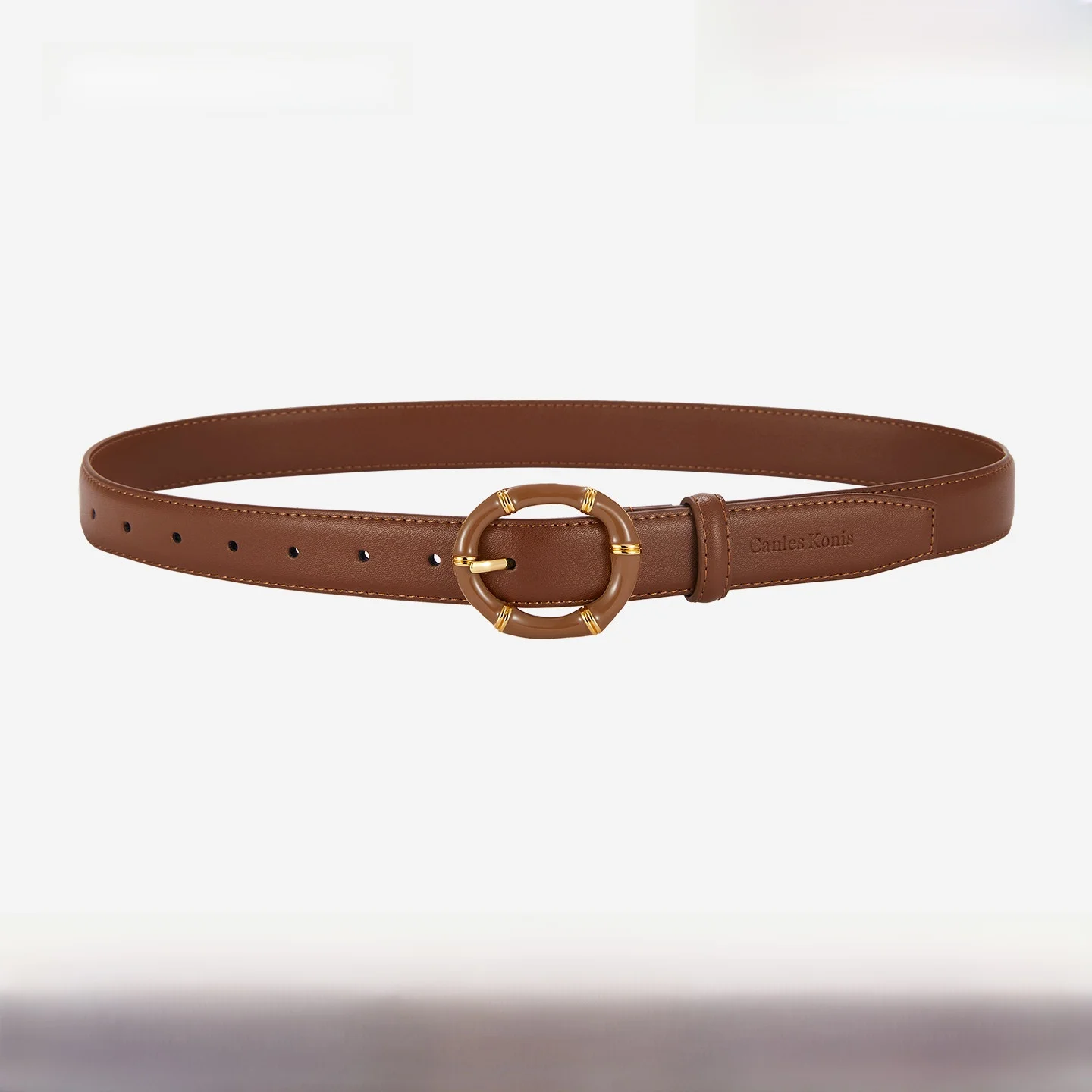 canles-konis-genuine-leather-belt-for-women-2025-autumn-new-sle-youth-faion-accories-flat-bule-single-circle-length