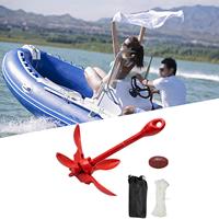 Folding Grapnel Anchor Kayak Accessories with 20M Rope Marine Anchor for Canoe Boating Paddle Board Raft Inflatable Fishing Boat