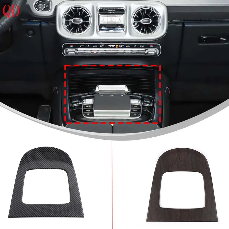 

For Mercedes Benz G-Class W465 2025+ ABS Carbon Fiber Car center control panel decorative stickers car interior accessories