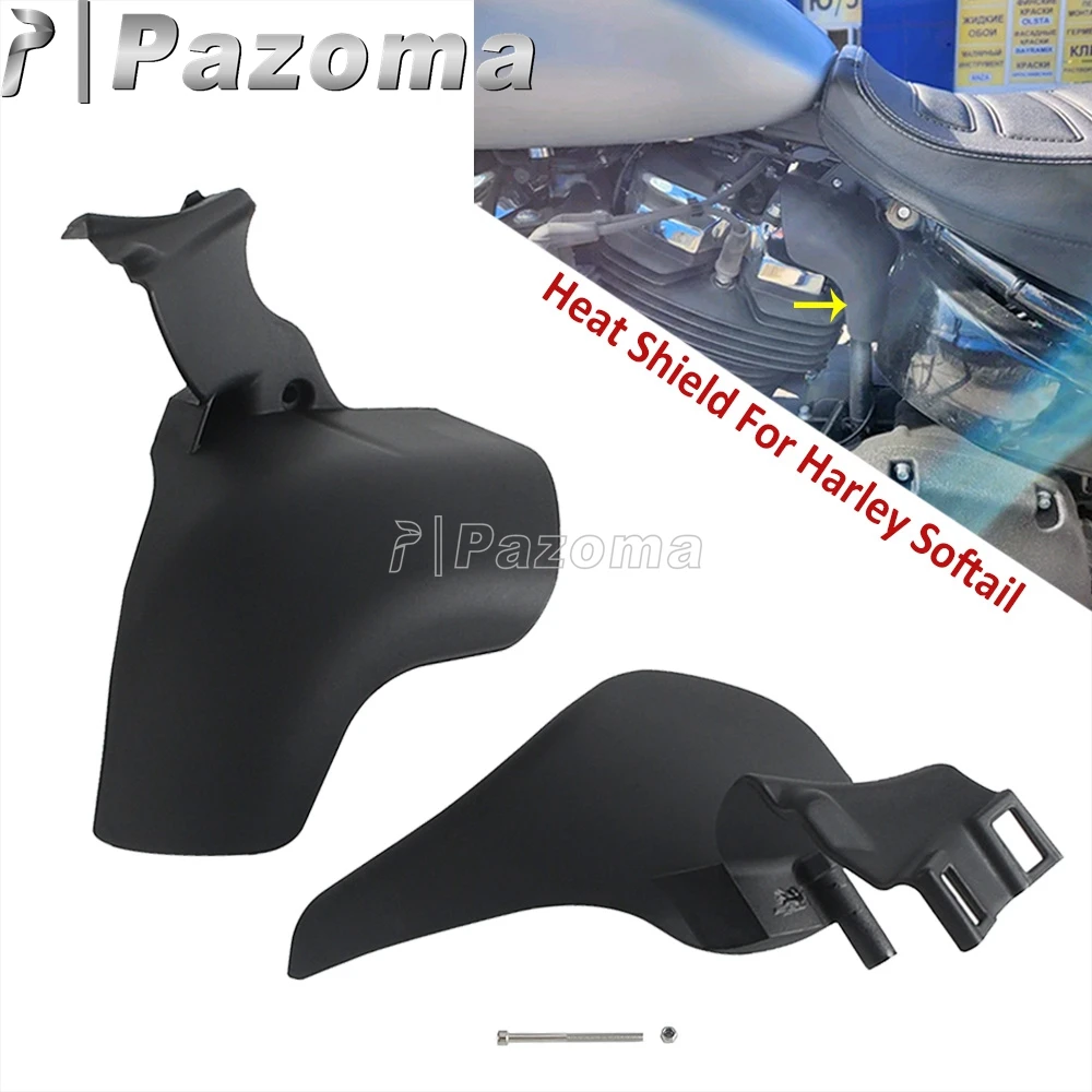 

Motorcycle Heat Shield Protector For Harley Softail Street Bob Breakout Fat Bob Fat Boy FXBB FXLR FXST Mid Frame Air Deflector