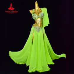 Belly Dancer Costumes for Women High End Customized Rhinestone Performance Set BellyDance Oriental Dance Competition Outfit
