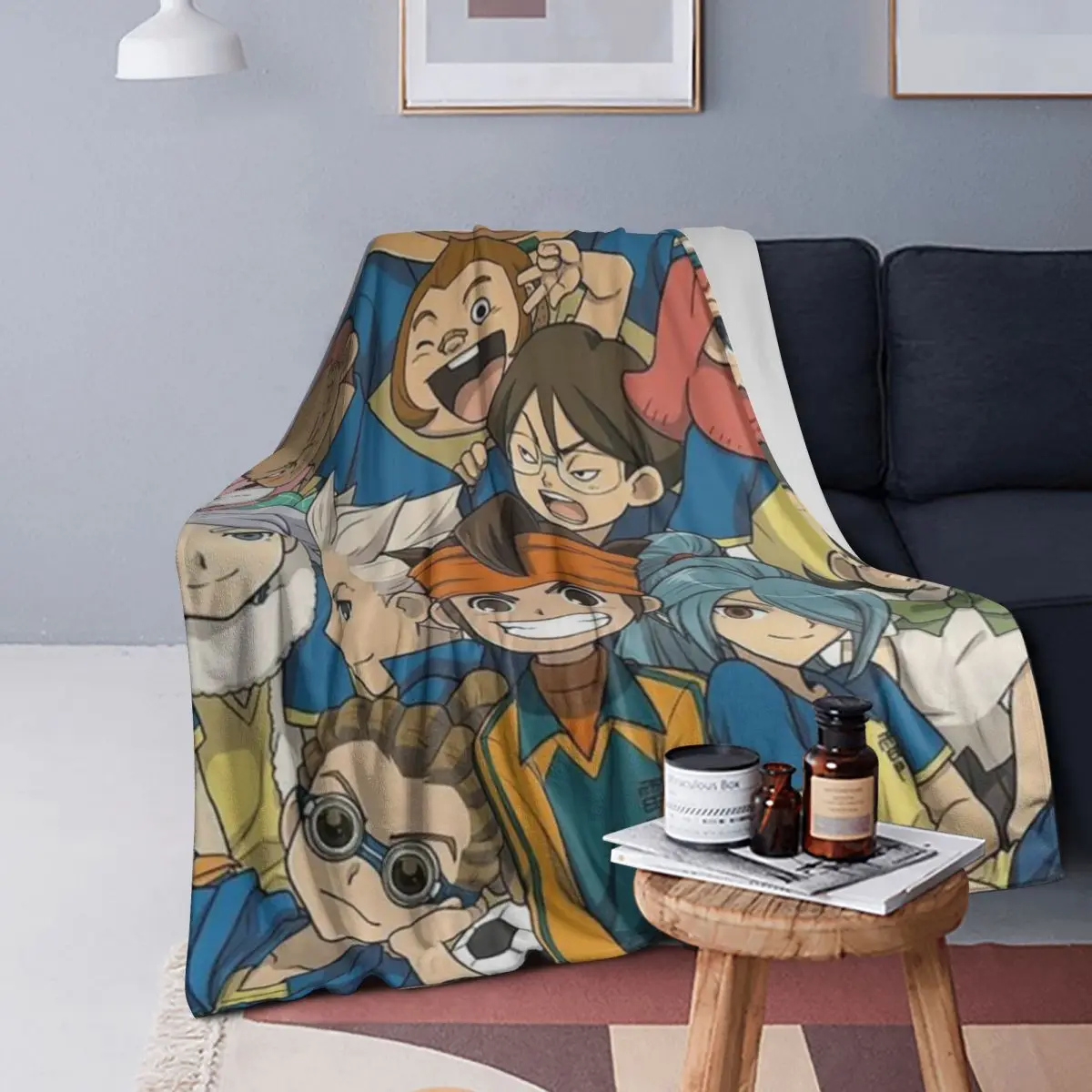 

Inazuma Eleven Video Game Sports Game Blanket Soft Warm Flannel Throw Blanket Bedding for Bed Livingroom Picnic Travel Home Sofa