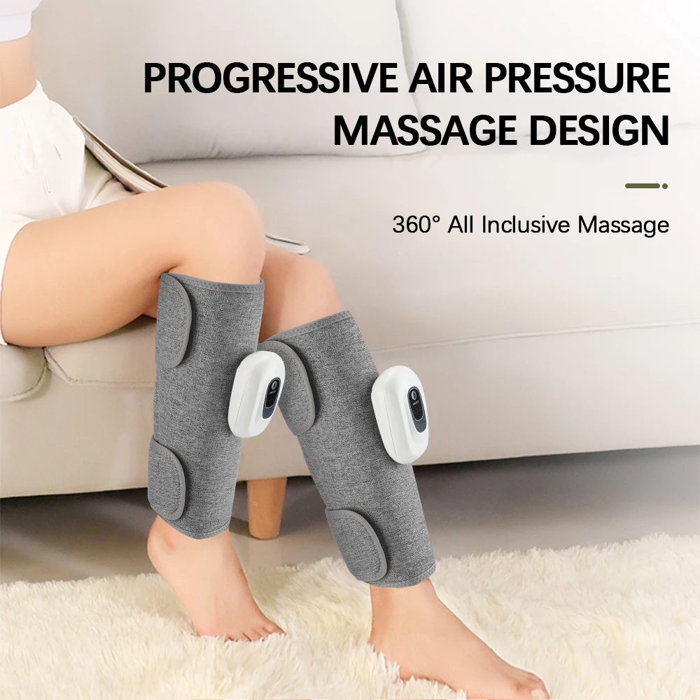 3-mode Air Pressure Calf Massager Electric Leg Massage 360° Around Calf Relax Muscle Leg Sliming Massage Promote Blood Circulate