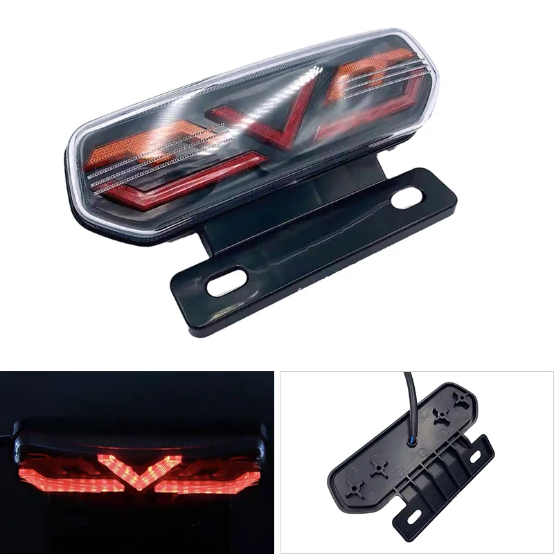 Motorcycle Rear Lights LED 12V Motorcycle Brake Light ATV Tail Light Motorbike Stop Turn Signal Direction Indicator Blinker