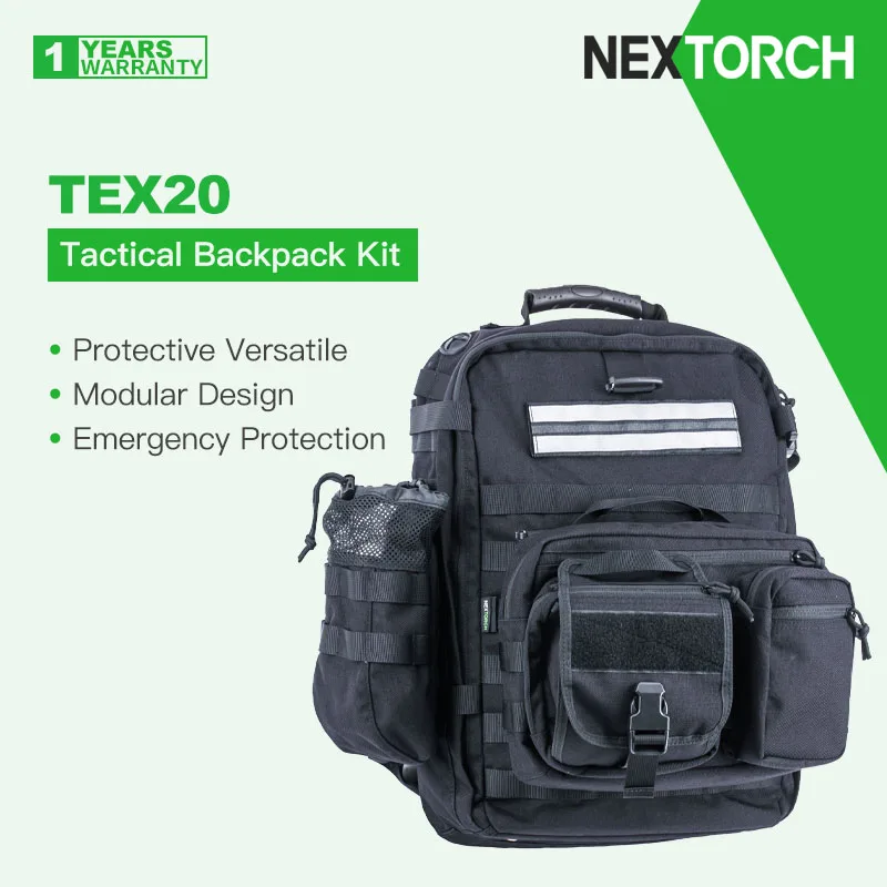 nextorch mochila tatica versatil protetora duravel para implantacoes de longo alcance protecao de emergencia capacidade 18l tex20 01