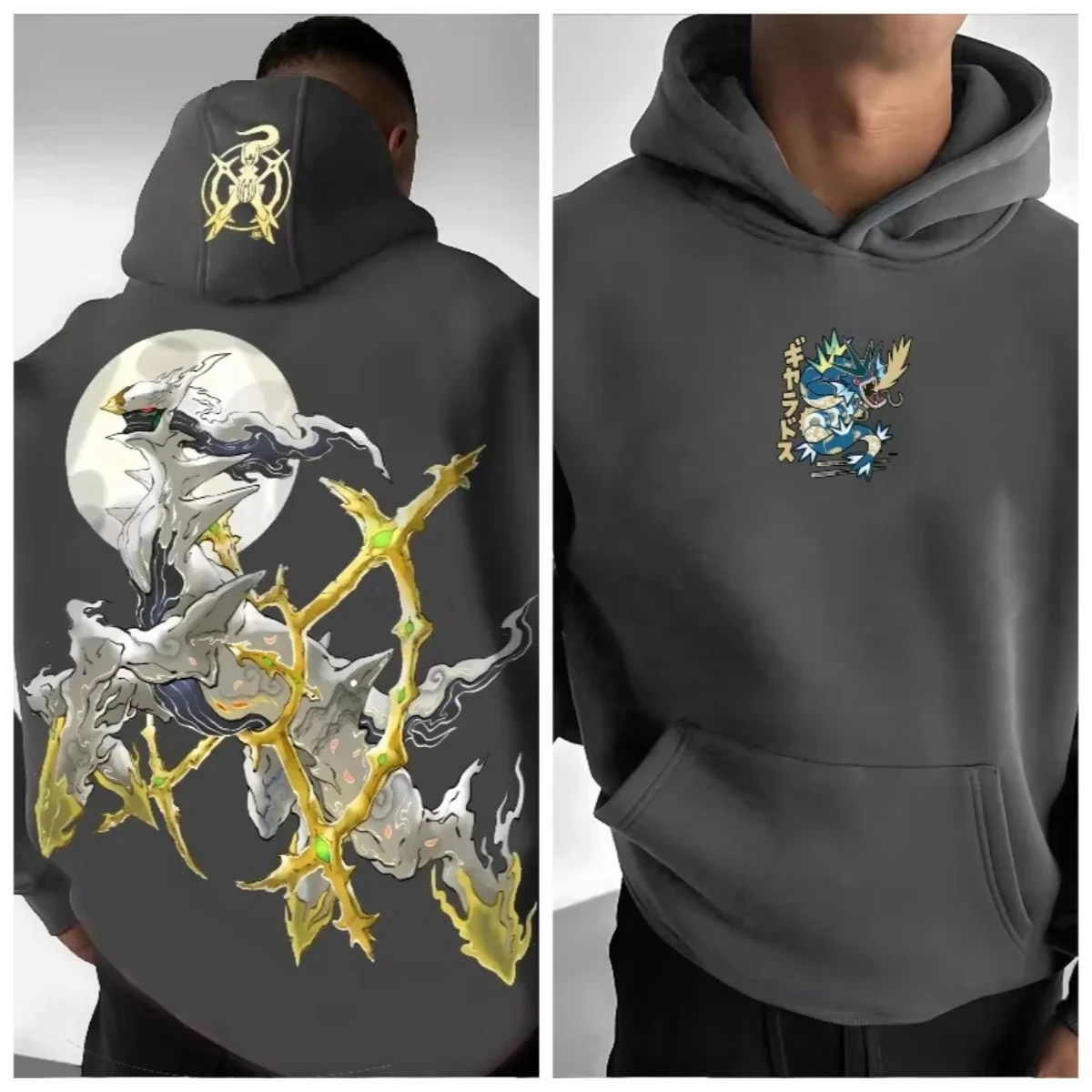 

Модный повседневный свитшот с принтом Pokemon Game "Al Zeus" для мужчин и женщин, Y2K Haruojing, большие размеры, трендовый свитер-топ 2025 года