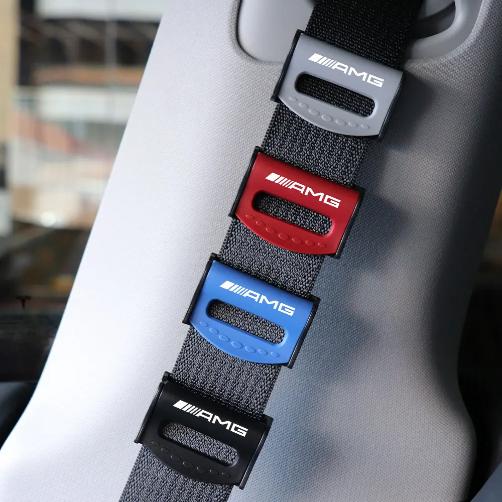 2/4Pcs Car Seat Safety Belt Buckle Shoulder Anti-skid Clips For Mercedes Benz AMG W203 W205 W169 W166 W211 W212 W124 C180 C200