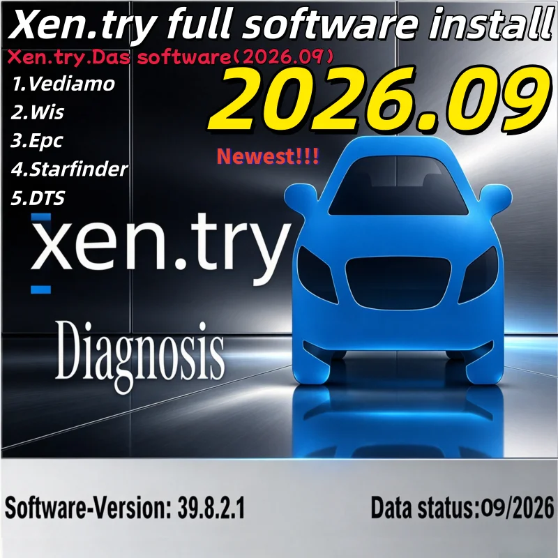 Latest 2026.09 Xentry Full Software Remote Install Vediam.o/D.ts/W.is/E.pc/Starfinder and Support XDOS & Passthru Diagnostics,