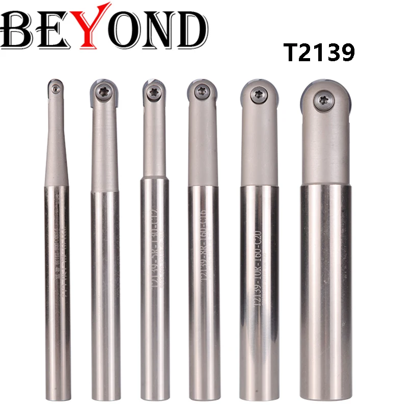 

BEYOND T2139 C32 12.5R 15R 16R C32-15R-250 150 200 250 300mm End Mill Holder Spherical Machine Insert Ball Milling Cutter Shank