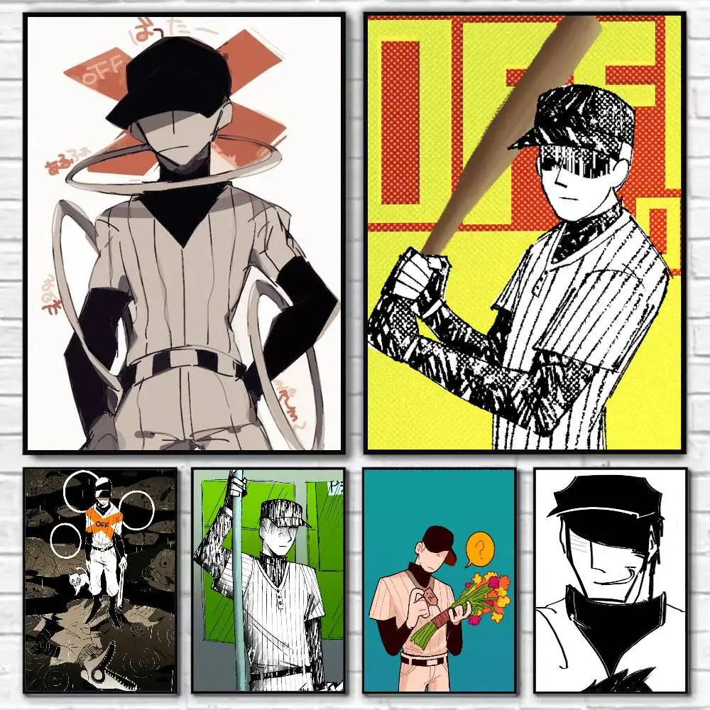 Game OFF T-The Batter Poster Self-adhesive Art Waterproof Paper Sticker Coffee House Bar Room Wall Decor