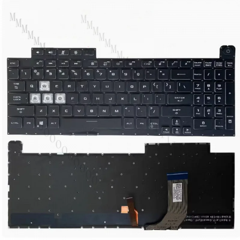 

AQ New for ASUS PLUS ROG G731 G731G GU S7D keyboard colorful blacklight