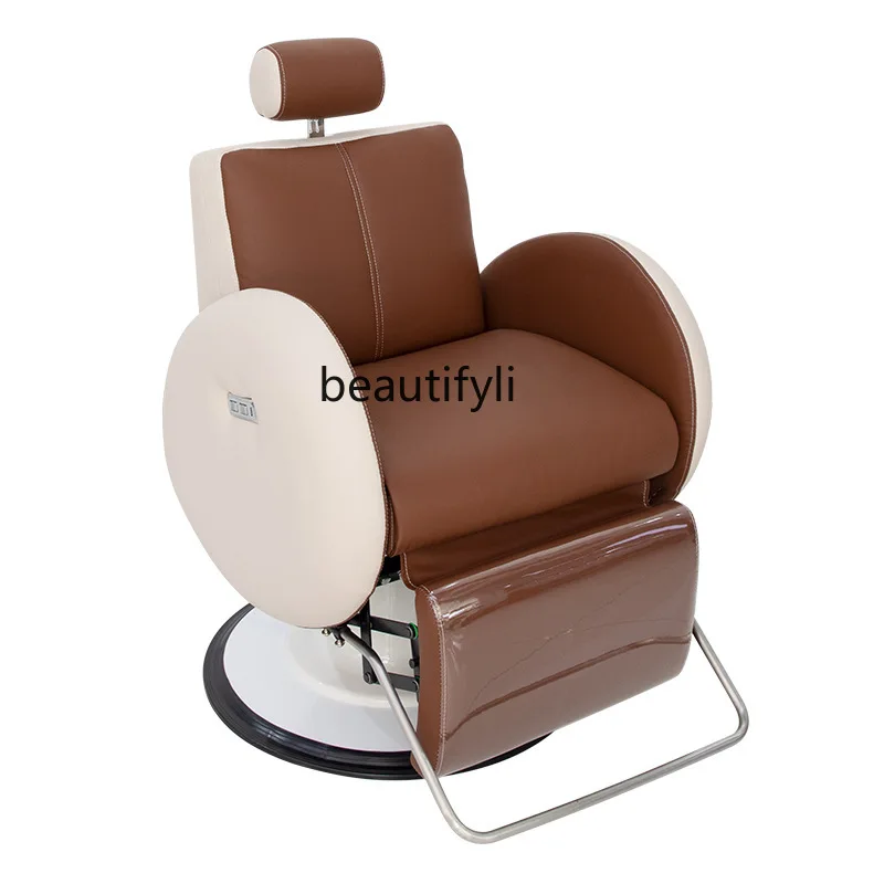 

Poltrona per capelli elettrica Barbiere Cura moderna dei capelli Sedia girevole per parrucchiere semplice