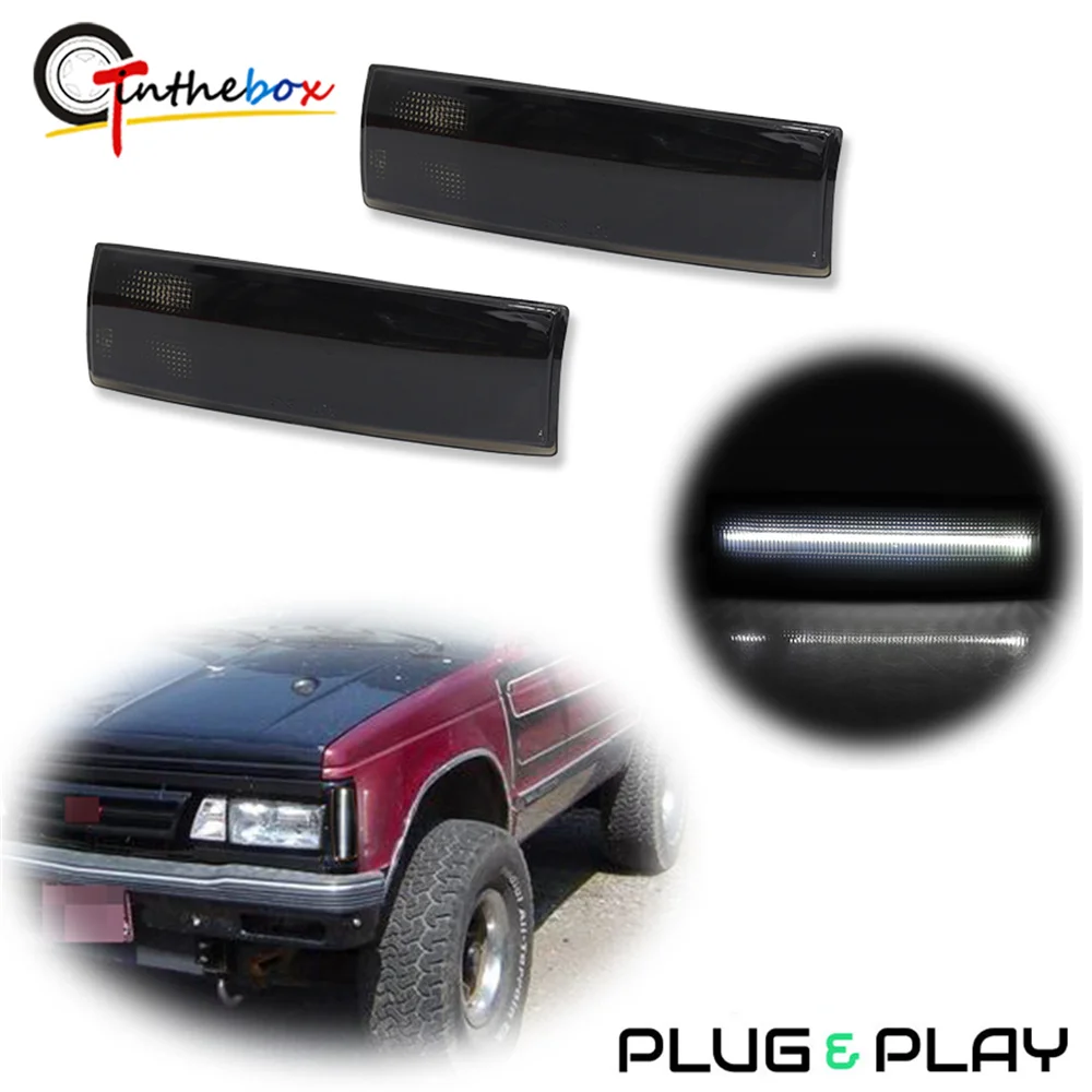 

Car LED Front Bumper Side Marker Lights For Chevrolet S10 For GMC S15 Jimmy Sonoma Typhoon Base Parking Light Turn Signal Light