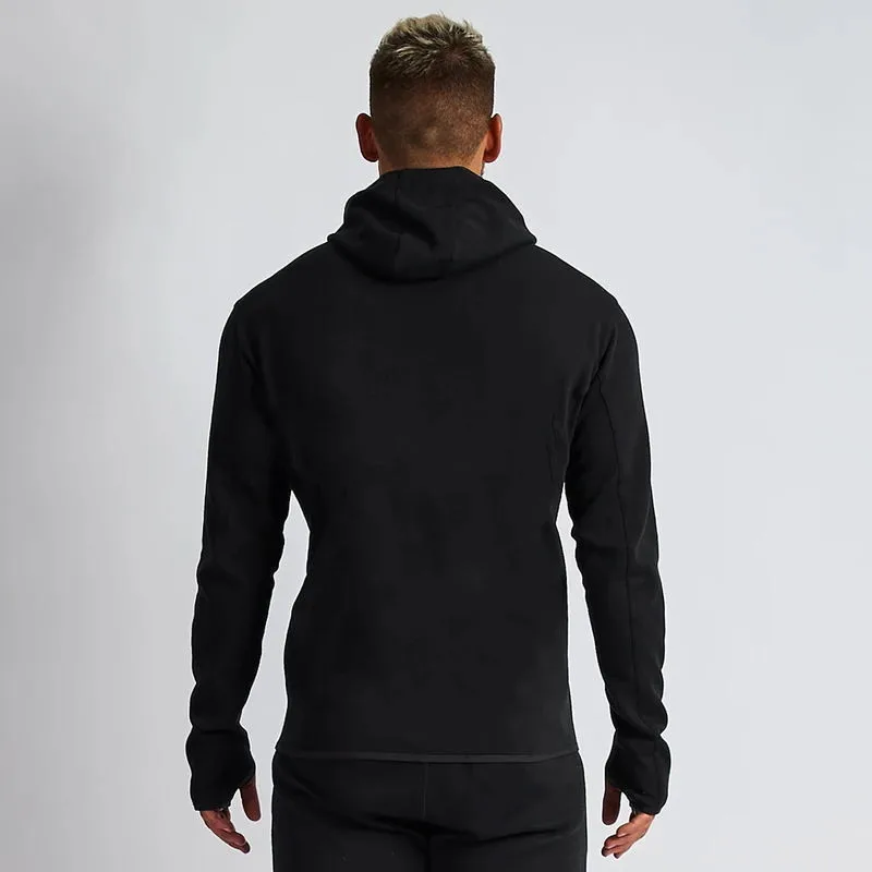 Men's Gym Spring and Autumn Cotton Sports Suit Streetwear Fitness Zipper Jogging Hooded Hoodie Casual Jacket Men Trousers