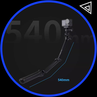 PGYTECH 3 Way Tripod Caplock Mantispod Z Hand Grip For GoPro Hero 12 11/ Insta360/ DJI Osmo Action 4/3 POCKET 3 / Smartphone