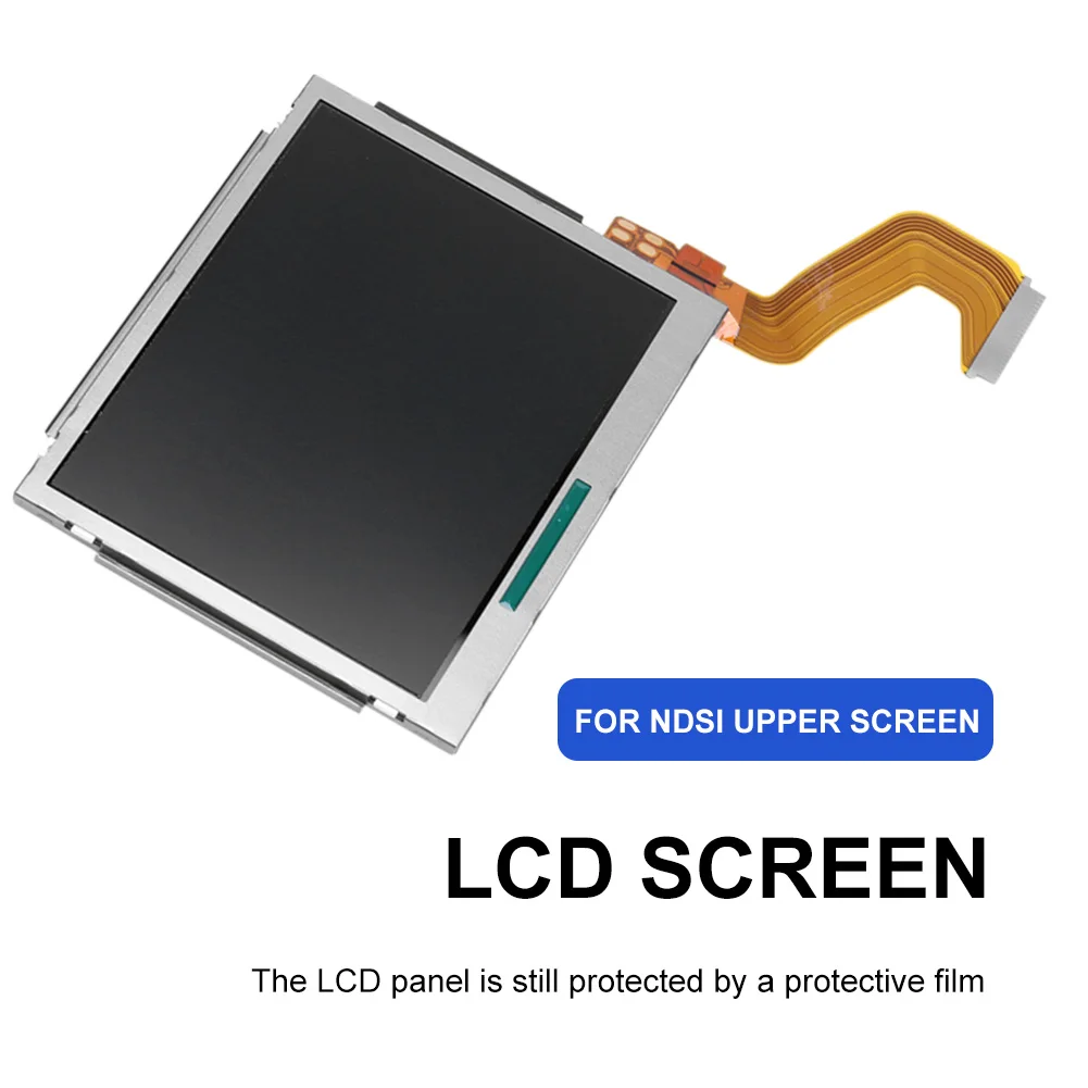 Top Upper Screen Lightweight Game Console LCD Screen Easy Installation Top Upper LCD Screen Replacement Parts for NDSL