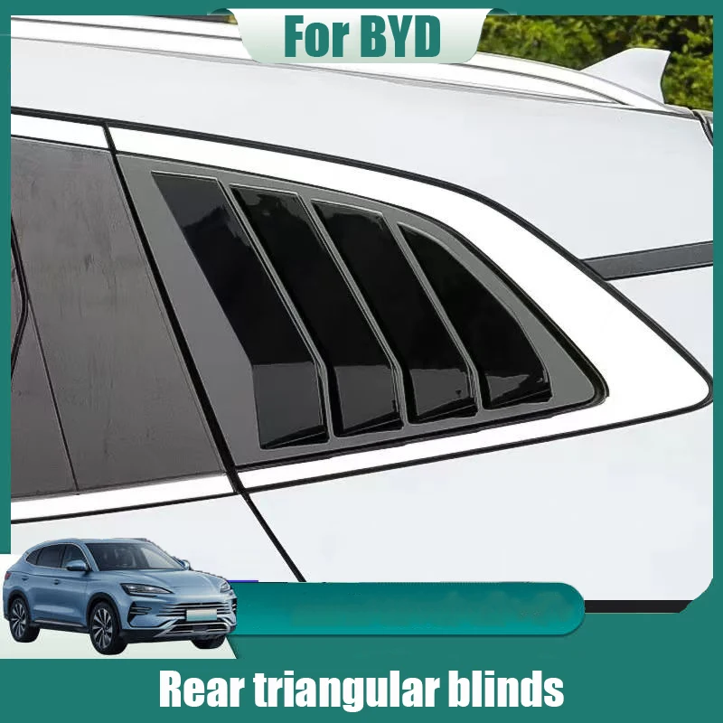 For BYD Sealion 6 Seal U Song Plus DM-i EV 2020 2024 Rear window Rear triangular blinds decorative frame Exterior modification