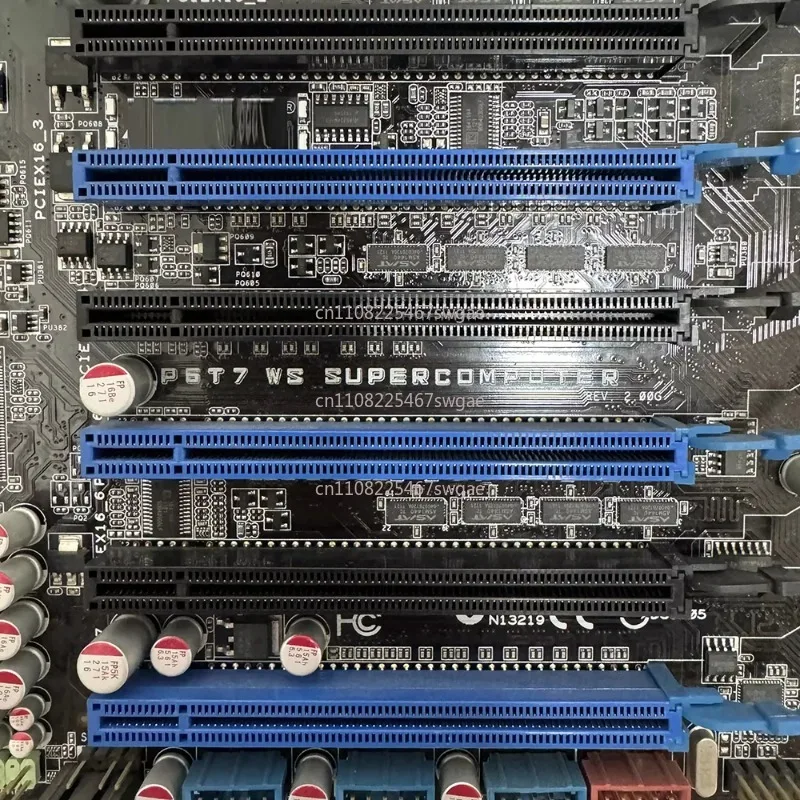 Interfaces P6T7 WS Computer 1366-pin X58 Motherboard with 7 PCI-E