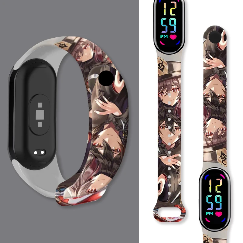 Anime Printed Strap for Xiaomi Mi Band 8 Sport Wristband Replaceable Bracelet for Mi Band 8 NFC Watchband Accessories