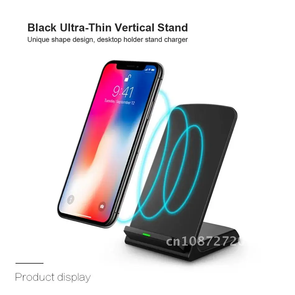 Wireless Charger Stand For iPhone 13 12 11 X Pro Max 8 Qi Fast Charger Pad Dock Station For Xiaomi Samsung S21 S20 30W Dual Coil