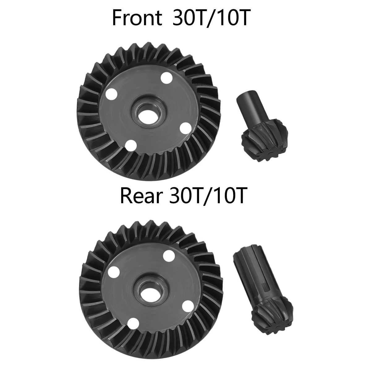 MJX 30T/10T Steel Differential Drive Gear+Front Rear Helical Bevel Gear For MJX Hyper Go 14210 14209 H14BM RC Part