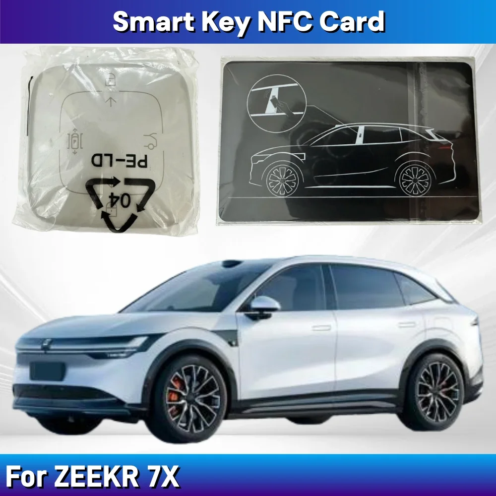 For ZEEKR 7X Original Bluetooth Remote Control Key Smart Key NFC Card Cars Accessory