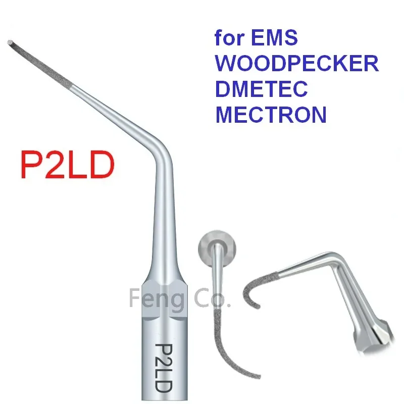 P2LD Ultrasonic Scaler Tips Endo Perio Dental Scaling Fit EMS Woodpecker Handpiece Dentistry Instrument