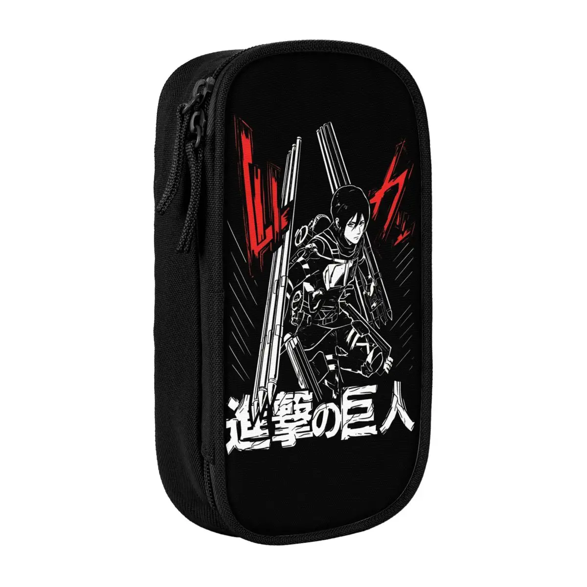 ataque-em-tita-mikasa-ackerman-lapis-casos-lapis-caneta-titular-grandes-sacos-de-armazenamento-material-escolar-cosmeticos-papelaria