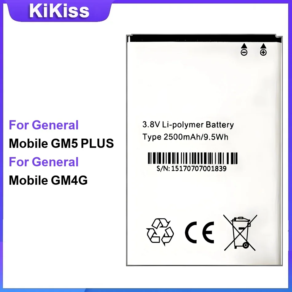 

Battery For General Mobile GM5 PLUS GM4G Premium safe cells