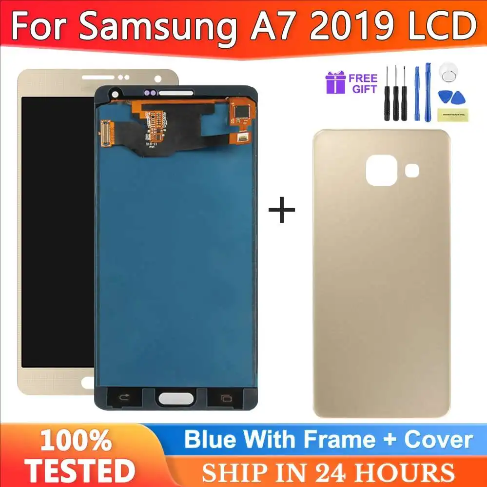 

Display For Samsung A7 2019 A700 LCD Display With Frame Touch Screen Assembly Replacement For Samsung A700F A700FD