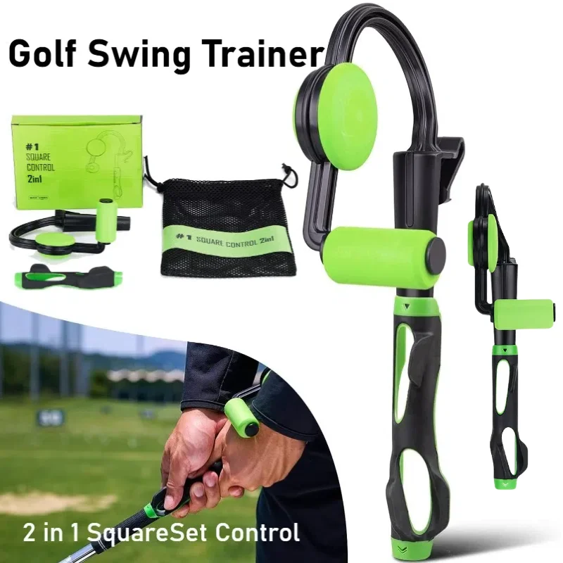 

Golf Grip Trainer with Swing Control Dual-Training System for Hand Position Real-Time Feedback Right & Left Hand Compatible
