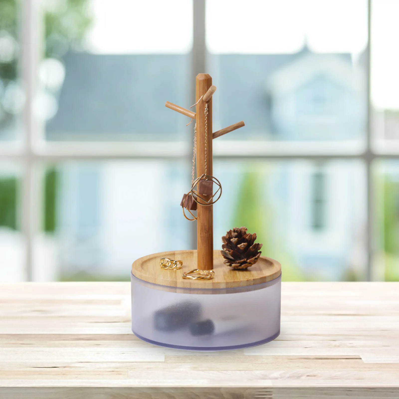 

1Pcs Jewelry Storage Rack Necklace Holder Desktop Earrings Display Elegant Storage Organizer Jewelry Holder