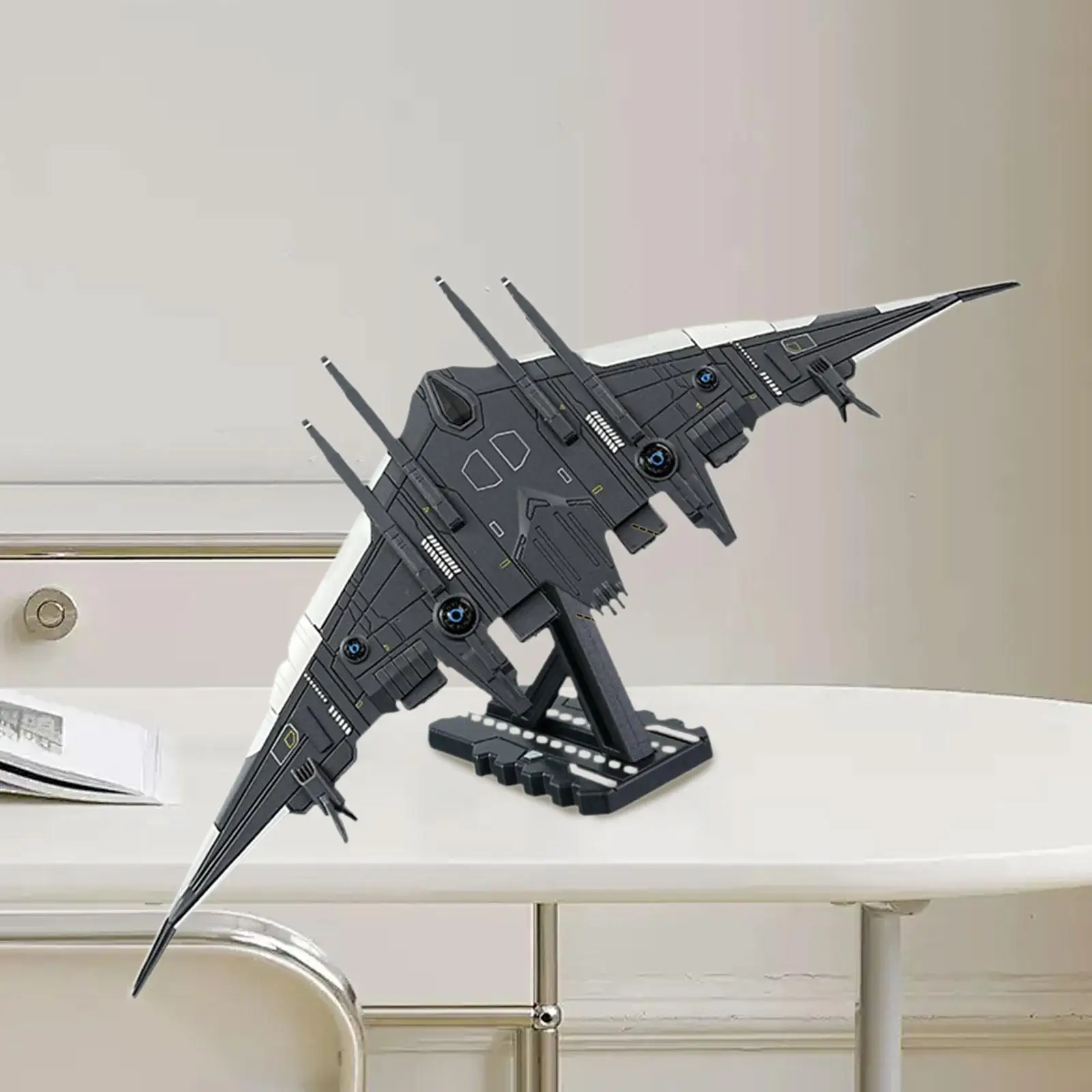

1/3000 Diecast Airplane Collectable Display Ornaments Fighter Diecast Plane with Stand for Bedroom Cafe Shelf Office Ornament