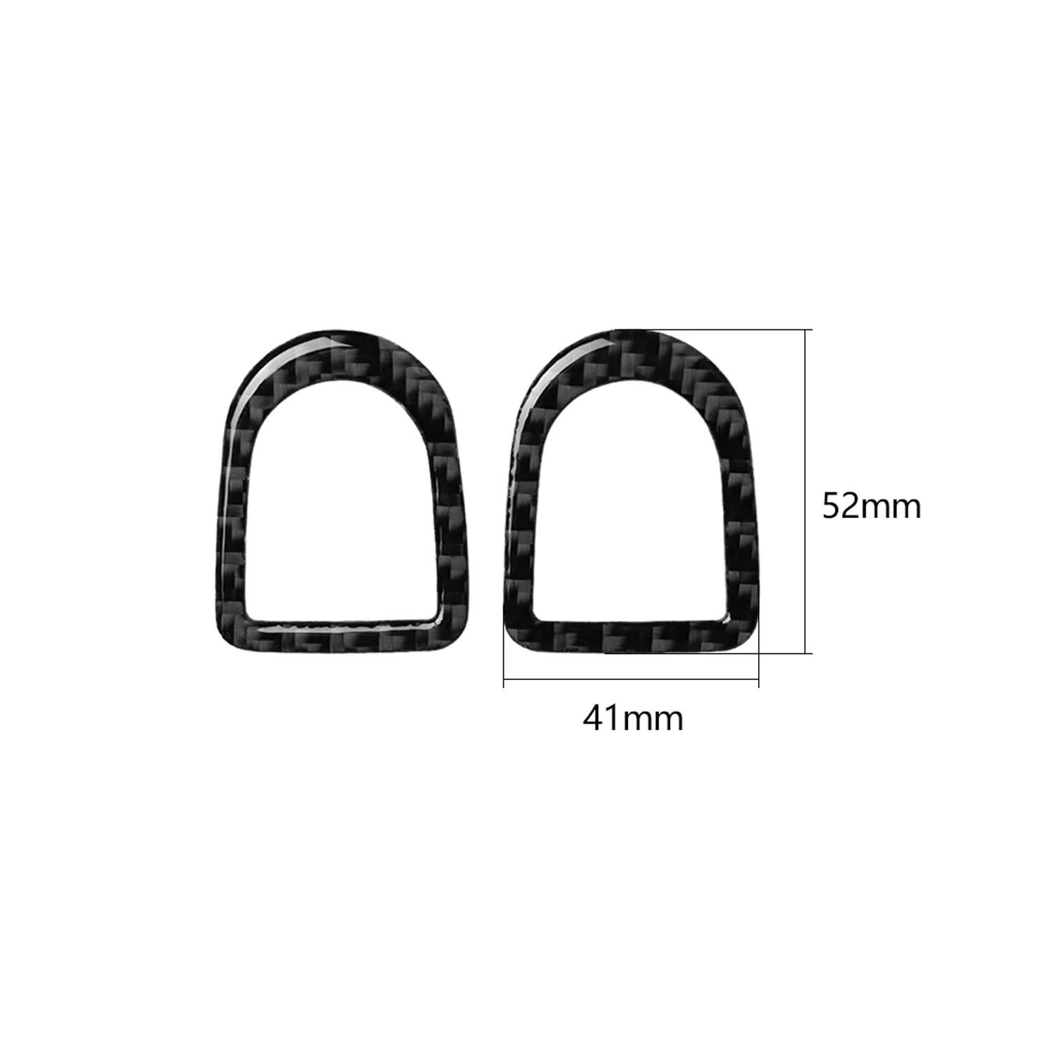 لفورد موستانج 2009-2014 باب السيارة قفل دبوس مقبض الباب ملصق مائي ألياف الكربون الداخلية غطاء الكسوة موستانج اكسسوارات #2
