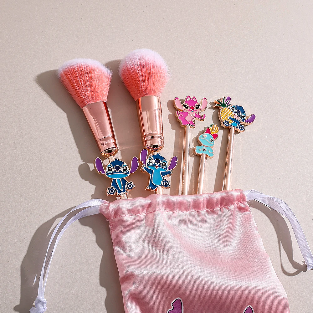 Set di pennelli per trucco professionale da 5 pezzi Pennelli per fard in polvere per ombretto per trucco