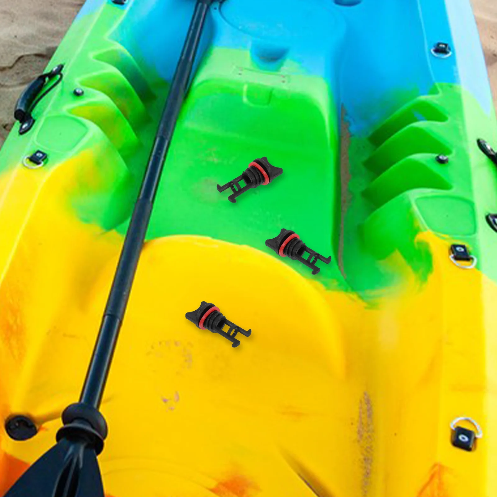 

2Pcs Marine Seal Drain Plug Nylon Kayak Replacement Secure Seal Drain Hole Plug Accessories Boat Canoe Maintenance Safety