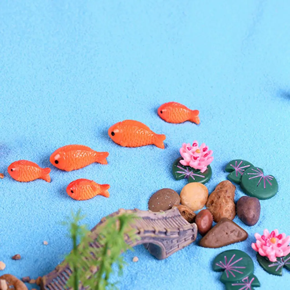 Gifts Micro Landscape DIY Accessories Aquarium Ornament Fish Tank Decor Goldfish Figurine Resin Crafts Pond Scene Miniature