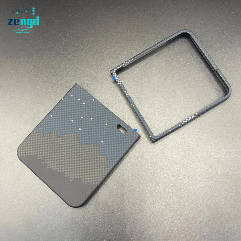 حافظة لهاتف Honor Magic V Flip 2 شحن لاسلكي مغناطيسي من ألياف الكربون الأراميد غطاء حماية كامل مضاد للسقوط ومضاد للخدش