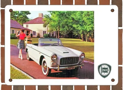 Lancia Appia convertible-señal de METAL 1963, 10x14 pulgadas