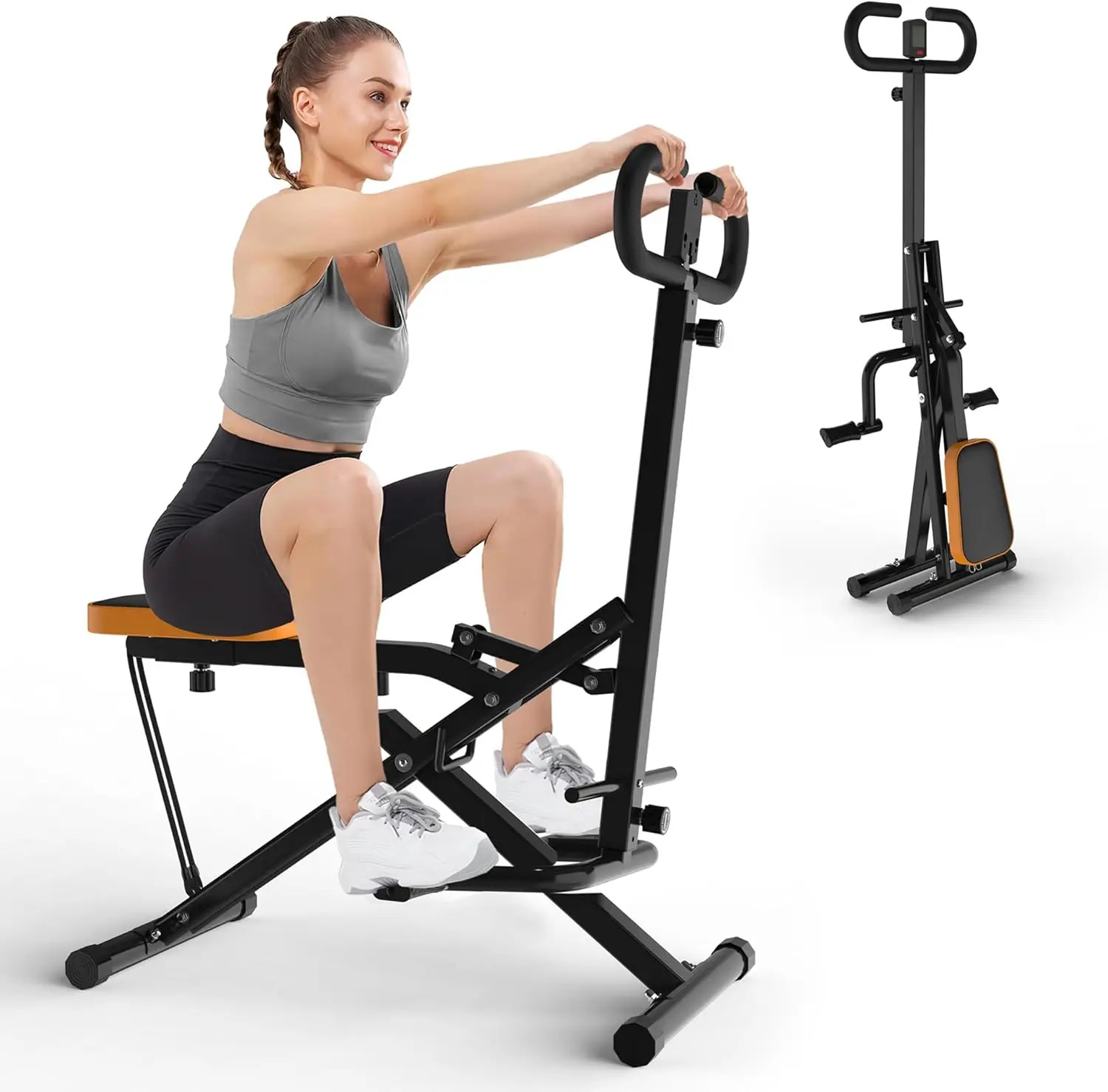 Squat Machine For Home, Assist Trainer For Glutes Workout Foldable With Resistance Bands, For Botty Glutes Butt Thighs, Ab