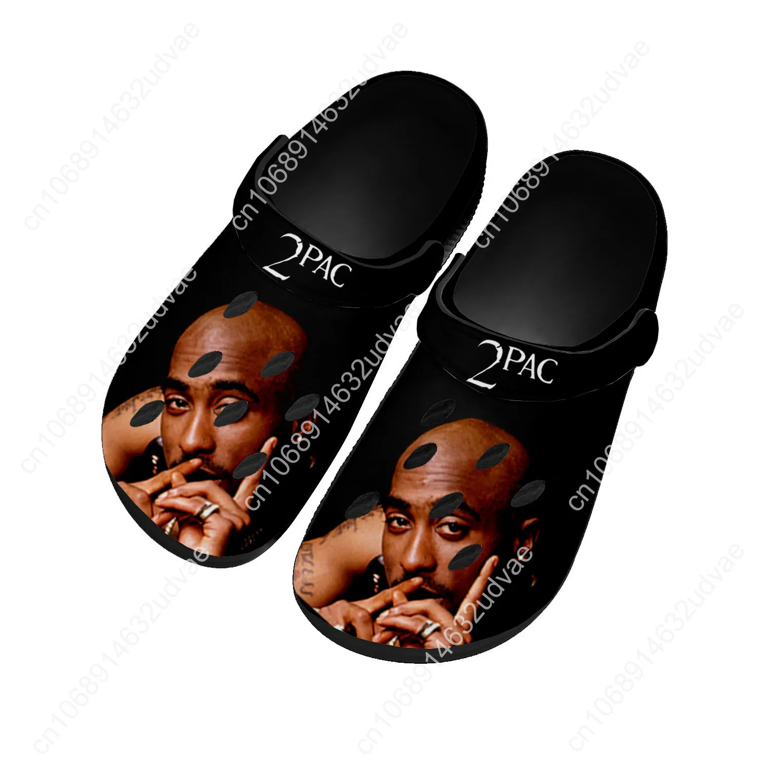 Tupac Shakur Water Shoes Mens Womens High Quality Fashion Home Garden Clogs Customizd Sandals Beach Breathable Hole Slippers